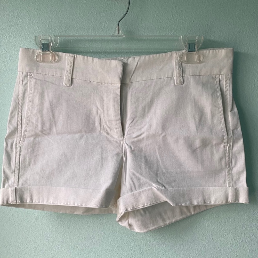 White J Crew Chino Shorts